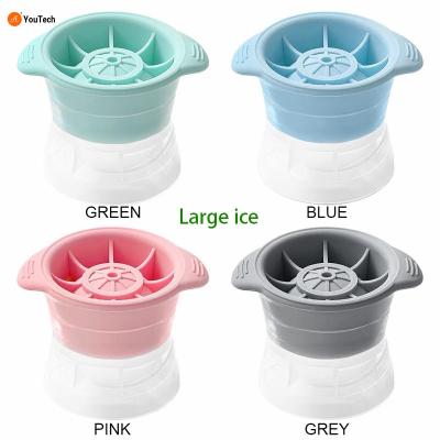 China Spherical Mold Tray Kitchen Viable Silicone Ice Cube Mold Ice Maker Machine Freezer Ice Gadgets for sale