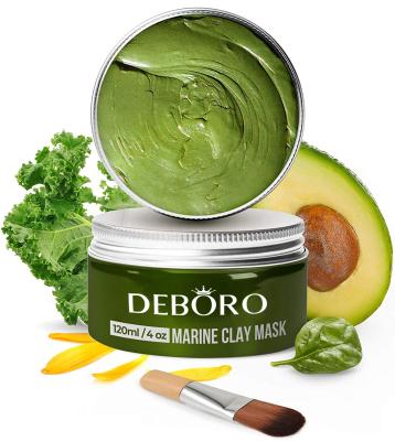 China Private Organic Mud Clay Mask Actively Cleans Moisturizer Avocado Cream and Draws Deep-dwelling Green Shea Butter Clay Mask Cream for sale