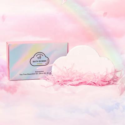 China Home Spa Hotel Spa Rainbow Cloud Bath Bombs Ultra Organic Essential Oils Rainbow Bath Bombs gift perfume for sale