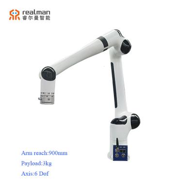 China Hotsale New RML63-B Realman 6 Axis Robot Arm 900mm Long Mechanical Robot Arm For 3kg Payload Collaborative Robot Arm for sale