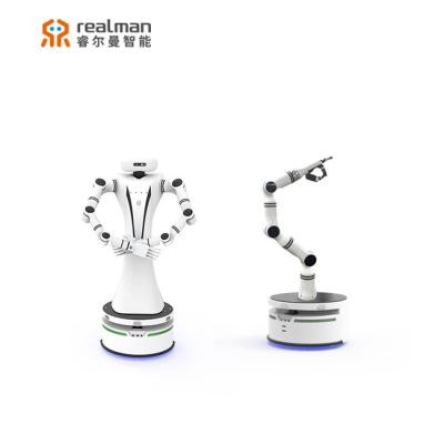 China New Realman two arm intelligent service robot humanoid robot with six or seven DOF service robot server AGV for sale