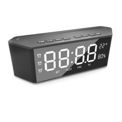 China New Premium 10W Wireless Alarm Clock Speaker Digital Alarm Clock Radio Speaker for sale