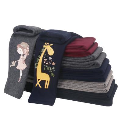 China Autumn And Winter Plus Fleece Cotton Fleece Girls Breathable Slim Baby Gaiters Warm Pants for sale