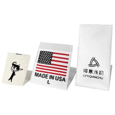 China High Quality Customized Washable For Small Quantities Custom Printed Woven Bottle Labels Label en venta