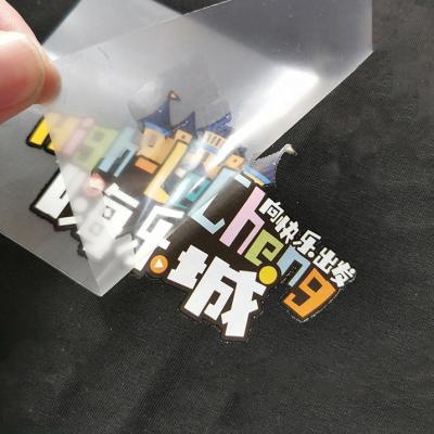 China Viable Iron On Wholesale Custom Printing Cartoon Logo Plastisol Heat Transfer Sticker Labels For Kids Clothes en venta