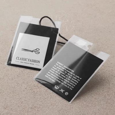 China High Grade Sustainable Garment Tags Cardboard Swing Tickets Black White Hang Tags Kraft Hang Tag à venda