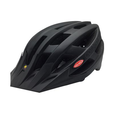 China OEM Matte Black Helmet ENV Impact Absorption Safety Bike Recycling Lightweight High Density Helmet with 21 Vents and Sun Visor for sale