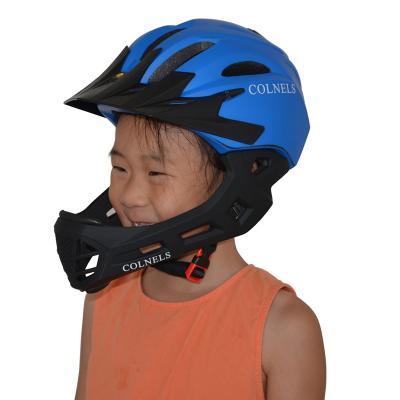 China Hot Sale Cycling Helmet EPS Foam Integrally Molded Sports Safety Child Helmet 13 Vents Kids Helmet Full Face Detachable Slant Helmet for sale