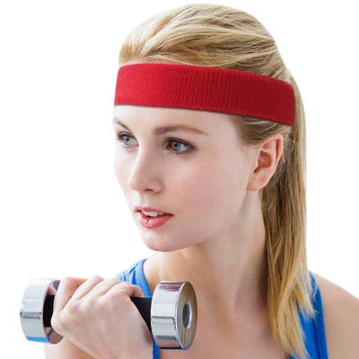 China Breathable Universal Adjustable Elastic Head Band Fitness Yoga Sports Headband Custom Sports Headband Unisex Double Sides Running Adjustable Elasticity for sale