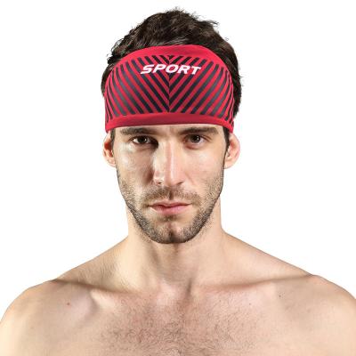 China Multi Options Custom Professional Sports Adjustable Breathable Headbands Elasticity Solid Product Color Band Breathable Sweatband Men Running Quick Sweats for sale