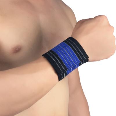 China Easy To Wear Lightweight Elastic Adjustable Wrap Wrist Guard And Comfortable Safety Injury Sports Bandage Wrist Guard for sale