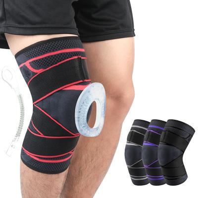 China Spring Support Bandage Compression Spring Knee Brace Football Basketball Sports Hinged Knee Brace for sale