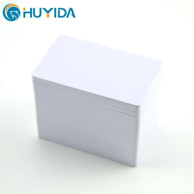 China For Printer Wholesale Promotion CR80 85.5*54*0.76mm Thermal Printable White PVC Glossy Laminated White PVC Plastic Card for sale