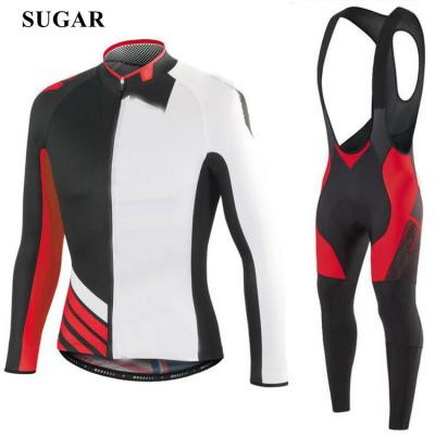 China Cycling Long Sleeve Jersey And Pants Breathable Bike Wear Suit Outdoor Cycling Jersey Top Waterproof for sale