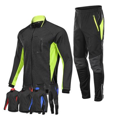 China Winter Thani Aeil Breathable Custom Cycle Sports Wear Windproof Cycling Pants Set for sale