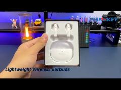 TWS Lightweight Wireless Earbuds Touch Control Translucent Shape Mini