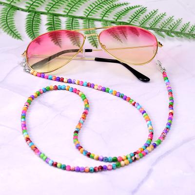 China Easy Chain Women Sunglasses Stone 4MM Anti Slip Reading Eyewears Neck Strap Lanyard Dropshipping for sale