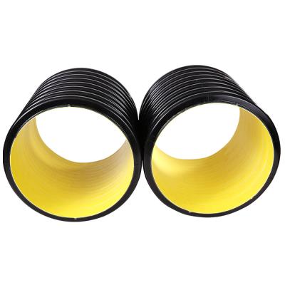 China Gewölbtes Rohr HDPE ISO9001 Abflussrohr-200mm 300mm zu verkaufen