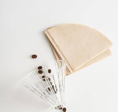 China V60 Hotels Coffee Filter Paper Coffee 1-4 People Hand-brewed Filter Paper 40pcs for sale