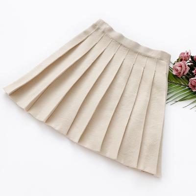 China Anti-Static Shorts Knit Skirt Style Ladies Umbrella Sweater Women Mini Skirt High Waist Pleated A Line Preppy Skirt for sale