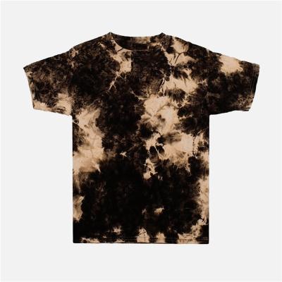 China Acid Bleached Tee Shirts Baju Kaos Pria Costom Tie Shirts Tye Dye Tee Shirts Anti-Wrinkle Wash Tee Shirt Man for sale