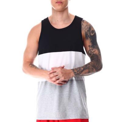 China New Design Custom Logo Printing Summer Men's Gym Tank Top Sweat Undershirt Anti Shrink for sale