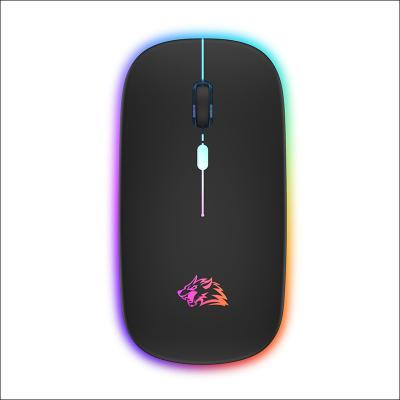 China Wolf X15 mouse waterproof free luminous wireless factory rechargeablelaptop office multi-mode connection mouse with 2.4Gmouse for sale