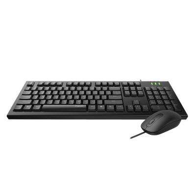 China Rapoo X120PRO Wiss keyboard and mouse combination home office business waterproof keyboard set and mouse computer keyboard and mouse for sale