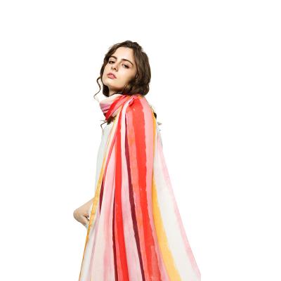 China Silky Wholesale Printing Silk Scarf And Hair Volvo Custom Logo Shawls For Women for sale