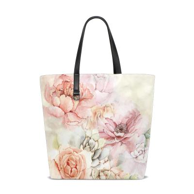 China Polyester Custom Design OEM Yellow Flower Print Canvas Tote Bag Flip Flops Blanket Comforter Cover Bedding Sets for sale