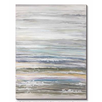 China Abstract Silverfoil Abstract Hand Painted with Stretched Art Painting Canvas Oil Paint for sale