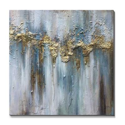 China Abstract Gray With Goldhome Decor Wall Art Canvas Oil Painting for sale