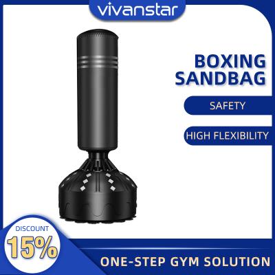 China Fitness Equipment Application Vivanstar ST6684 Boxing Ring Machine Hanging Standing Bag Sports Portable Punch Sandbag Trainer for sale