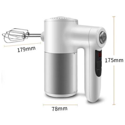 China Portable USB Type C Egg Coffee Beater Ejector Button Pot Bakery Agitator Wireless Food Mixer Cordless Mixer for sale