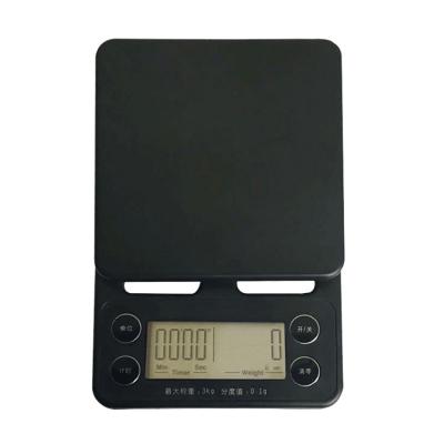 China Weight Measuring Scale 3kg MINI Digital Kitchen Electronic Scales Waterproof Small Drip Coffee Scale for sale