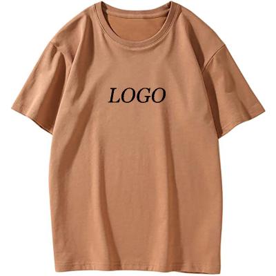 China Custom White QUICK DRY Premium Cotton T-Shirts Short Sleeves Oversized Tee Plain Loose Fit Womens T-Shirt for sale