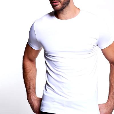 China QUICK DRY Custom Muscle Cotton Slim Fit Gym T Shirt For Men for sale