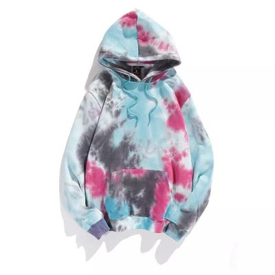 China Custom Casual Women's Street Wear Loose Dye Tie Anti-wrinkle Women's Hoodie Oversized Sweatshirt for sale