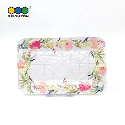 China High Quality Stocked 100% Brighton Melamine Rectangle Tray 15 Inch Plastic Serving Tray For Dinnerware for sale