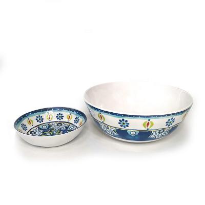 China Mixing Salad Bowl Serving Stocked Good Quality Large Melamine Items For Hotel Restaurant Party for sale