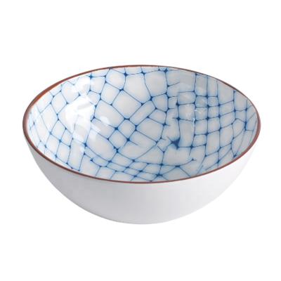 China Hot sale stocked wholesale round melamine small harmmered web design rice serving bowl for housewares for sale