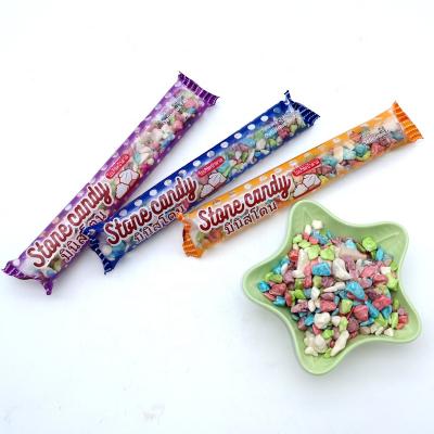 China Happyday Natural Stone Chewy Candy Multicolor Fruit Flavor for sale