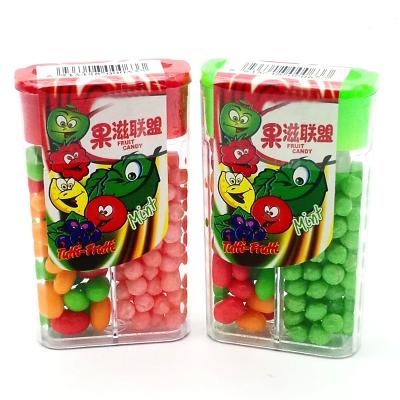 China Twins Candy Box Natural Fruit Flavor Jelly Bean Chewy Candy Multicolor for sale