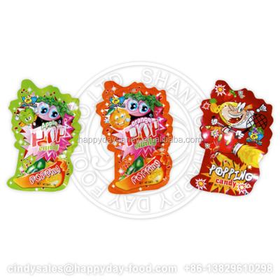 China HAPPYDAY Normal FOOT SHAPE BAG 1G MAGIC POP CANDY FRUIT FLAVOR MULTICOLOR for sale