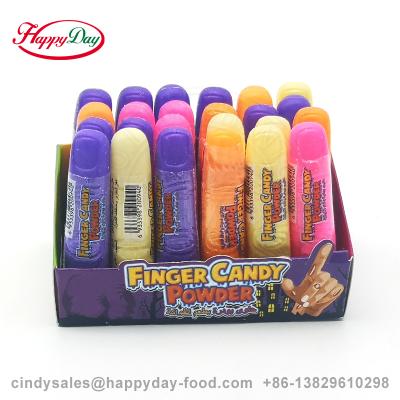 China Glucose HAPPYDYA FINGER FRUIT CANDY POWDER MULTICOLOR for sale