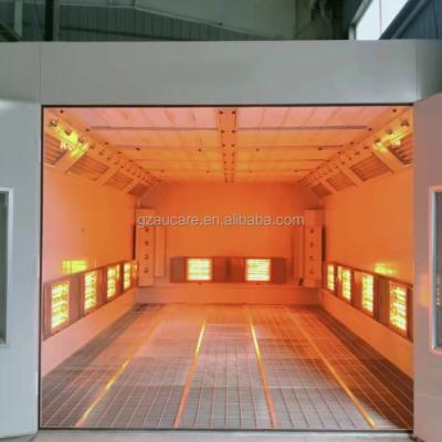 China Automobile paint baking large electric infrared heating energy saving lamp vehicle paint booth for car maintenance for sale