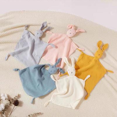 China Luxury Soft Plush Infant Towel Baby Towel Baby Animal Theme Soft ComforterComfort Stuffed Rabbit Baby Soothing Soothe Baby Blanket for sale