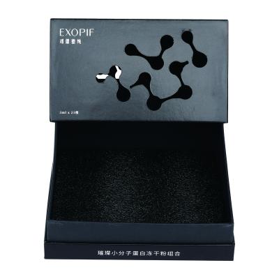 China Handmade the new global package listing box for custom gift box gift box cover gift black upper and lower cavity for sale