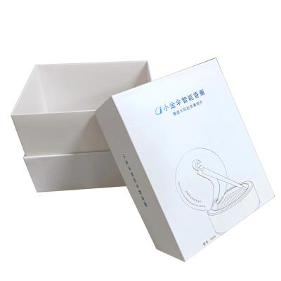 China 2022Popular Design Pure White Recyclable Through The Box Love Paper Package Box for sale