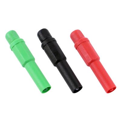 China Safety Industrial Copper 4mm Sheath Jack Banana Plug Red Black Green Connector for sale